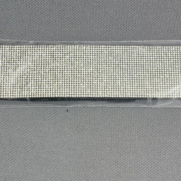 Women Rhinestone Blingy Crystal Wide Elastic Stretch Party Dress Belt, XL - Picture 3 of 5